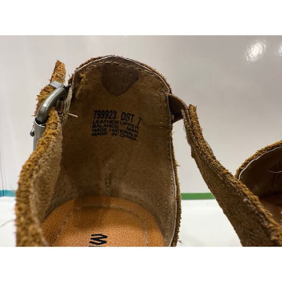 Minnetonka Fringe Brown Leather Sandals Size 7 Excellent Condition - Picture 7 of 9